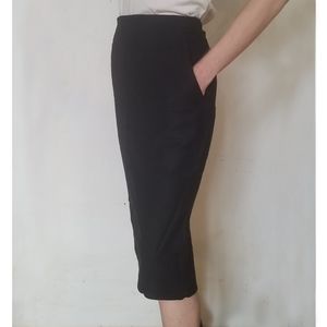 Carine Roitfeld Pocketed pen striped pencil skirt